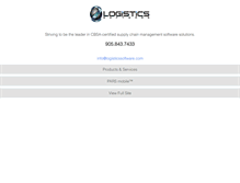 Tablet Screenshot of logisticssoftware.com